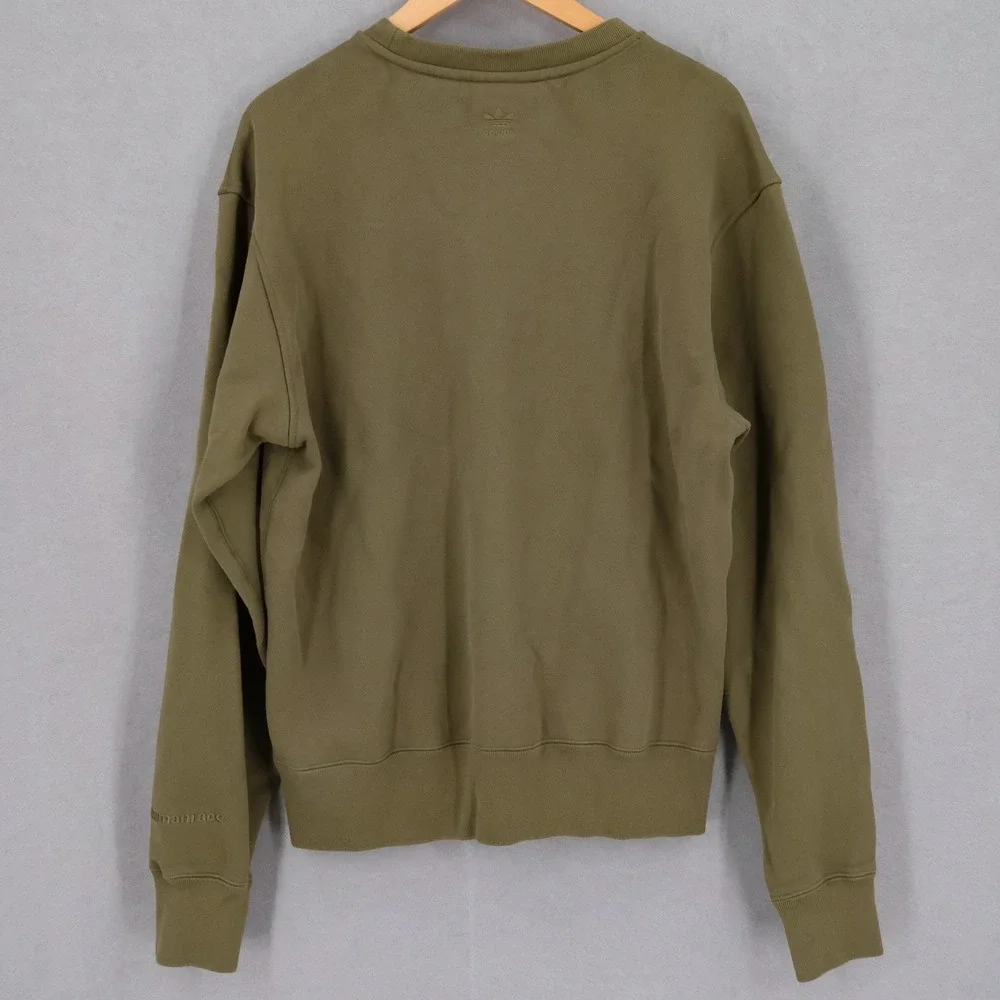 Adidas Sweatshirt Mens Pharrell Williams Human Race Crewneck Medium Olive